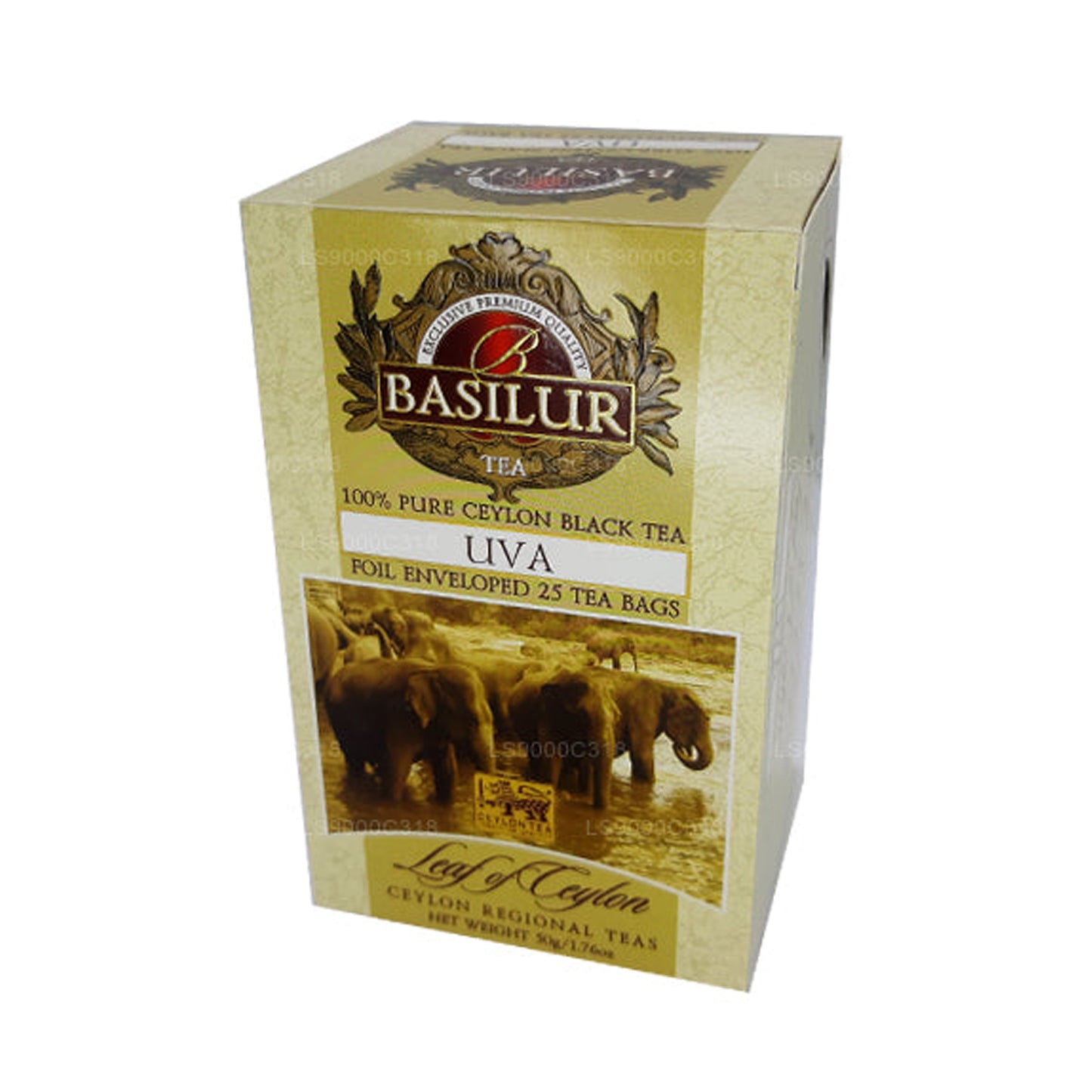 Basilur Tseiloni leht „Uva” Puhas must tee (50g)