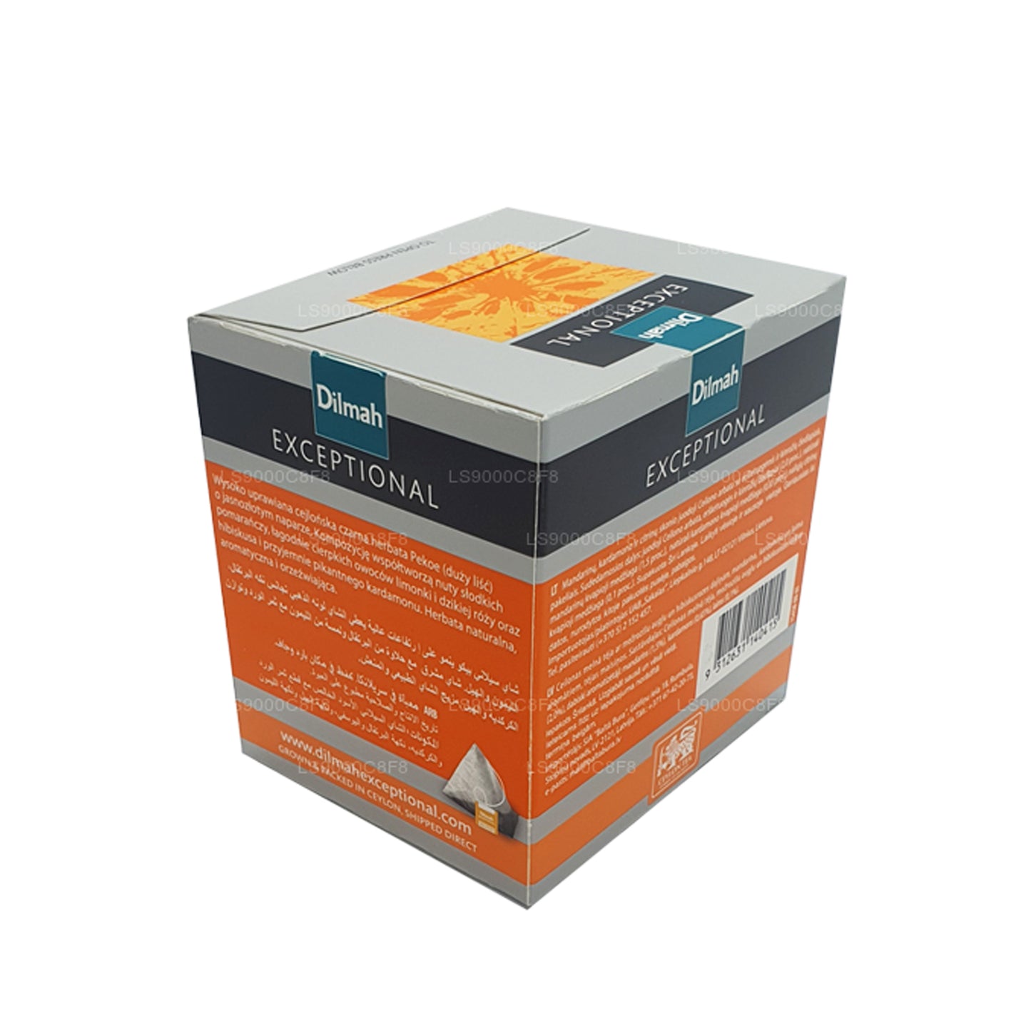 Dilmah erakordne elav lubi ja oranž Fusion Real Leaf Tea (40g) 20 tee kotid