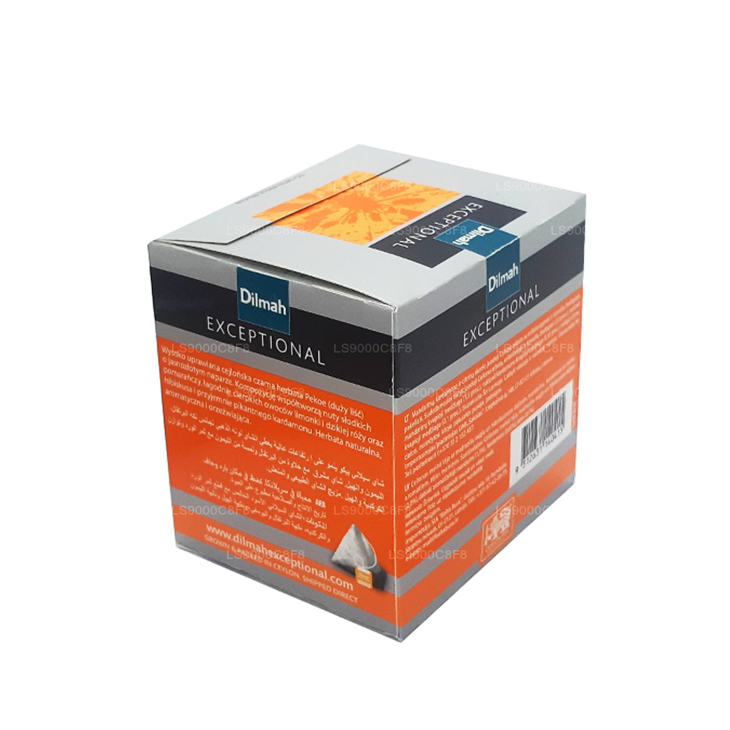 Dilmah erakordne elav lubi ja oranž Fusion Real Leaf Tea (40g) 20 tee kotid