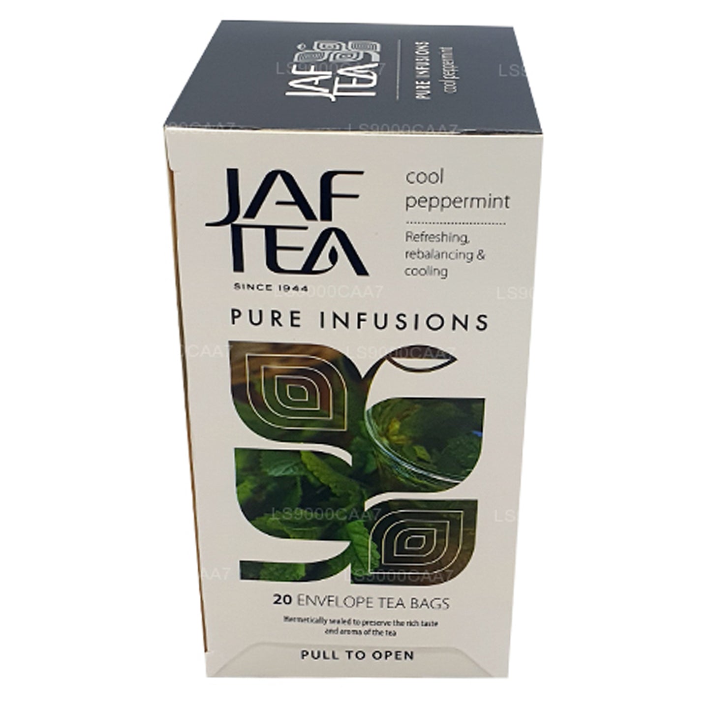 Jaf Tea Pure Infusioonid kollektsiooni Cool piparmündi foolium Envelop Teekotid (30g)