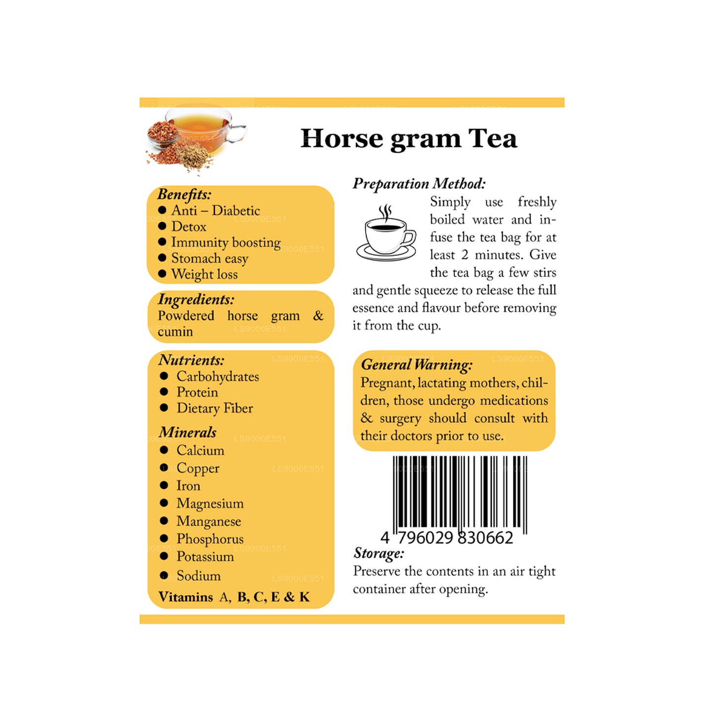 Lifetone Horse Gram Tea (40g)