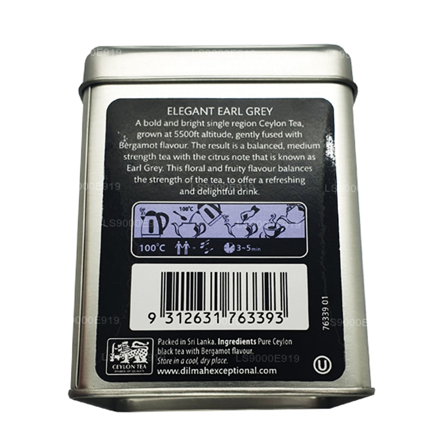 Dilmah Erakordne Elegantne Earl Grey Real Leaf Tea (100g)