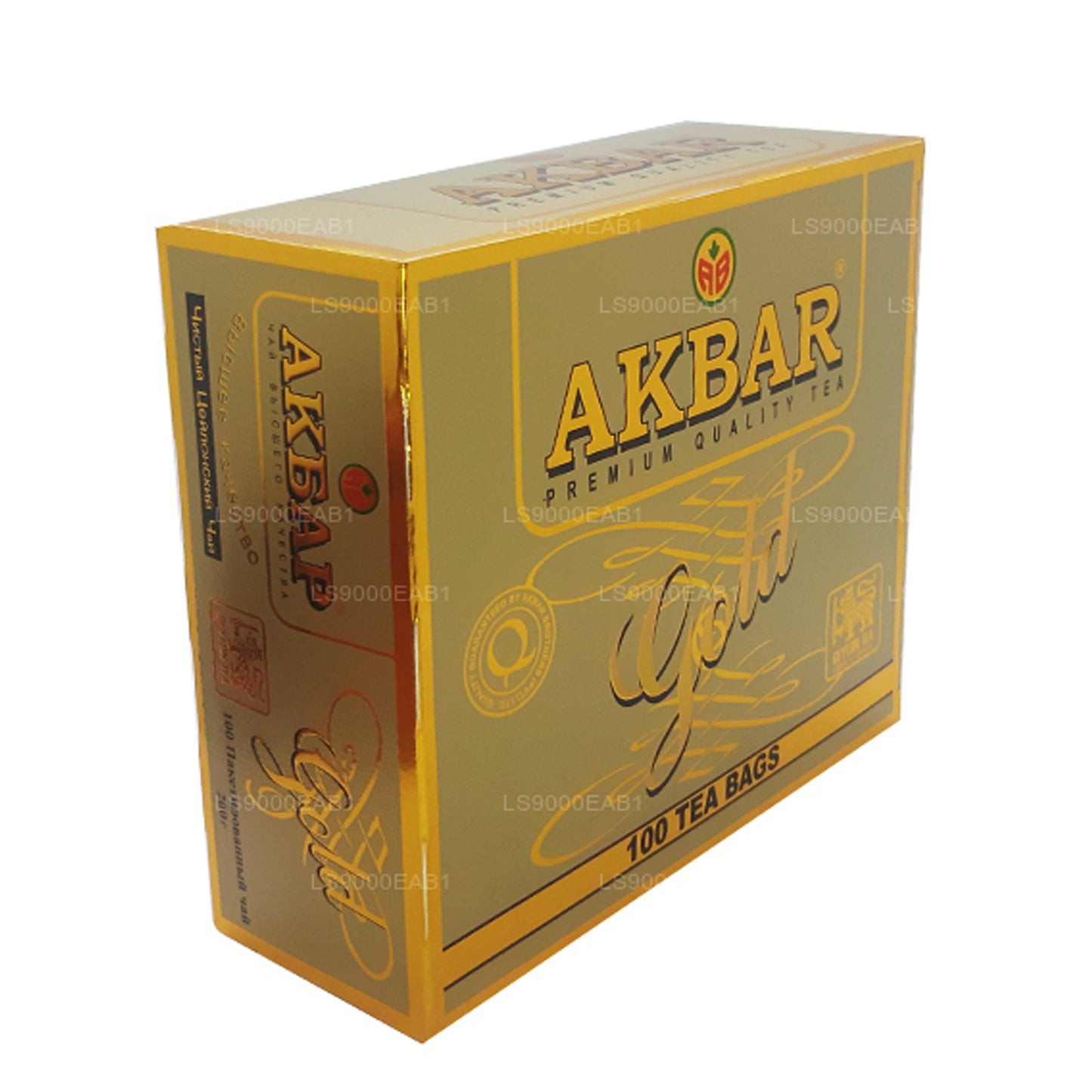 Akbar Gold Premium 100% puhas Tseiloni tee (200g) 100 tee kotid