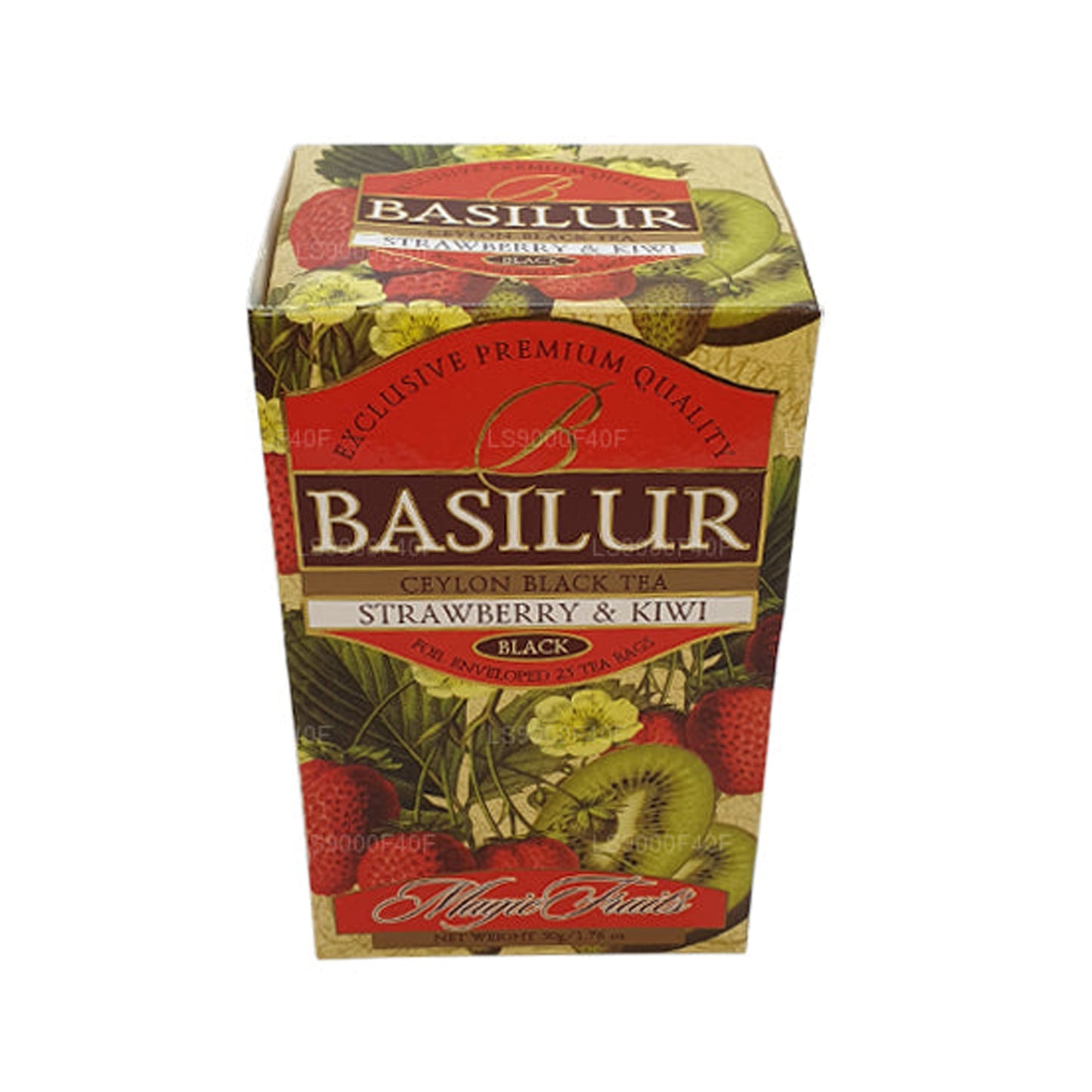 Basilur maasika ja kiivi (50g) 20 tee kotid