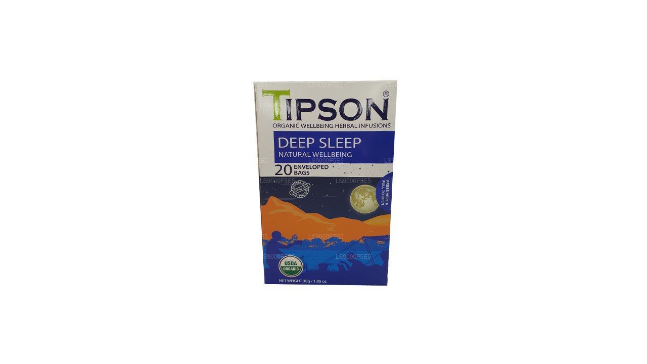 Tipson Organic Deep Sleep Natural Wellbeing 20 ümbrisega Kotid (30g)