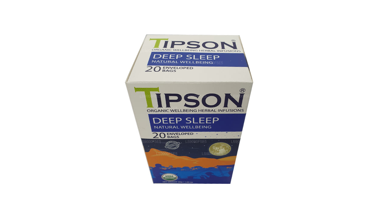 Tipson Organic Deep Sleep Natural Wellbeing 20 ümbrisega Kotid (30g)