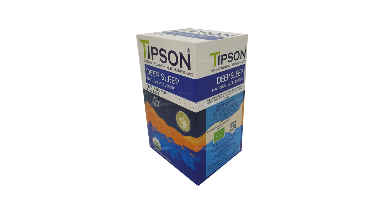 Tipson Organic Deep Sleep Natural Wellbeing 20 ümbrisega Kotid (30g)