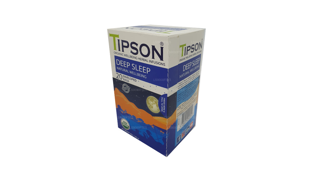 Tipson Organic Deep Sleep Natural Wellbeing 20 ümbrisega Kotid (30g)