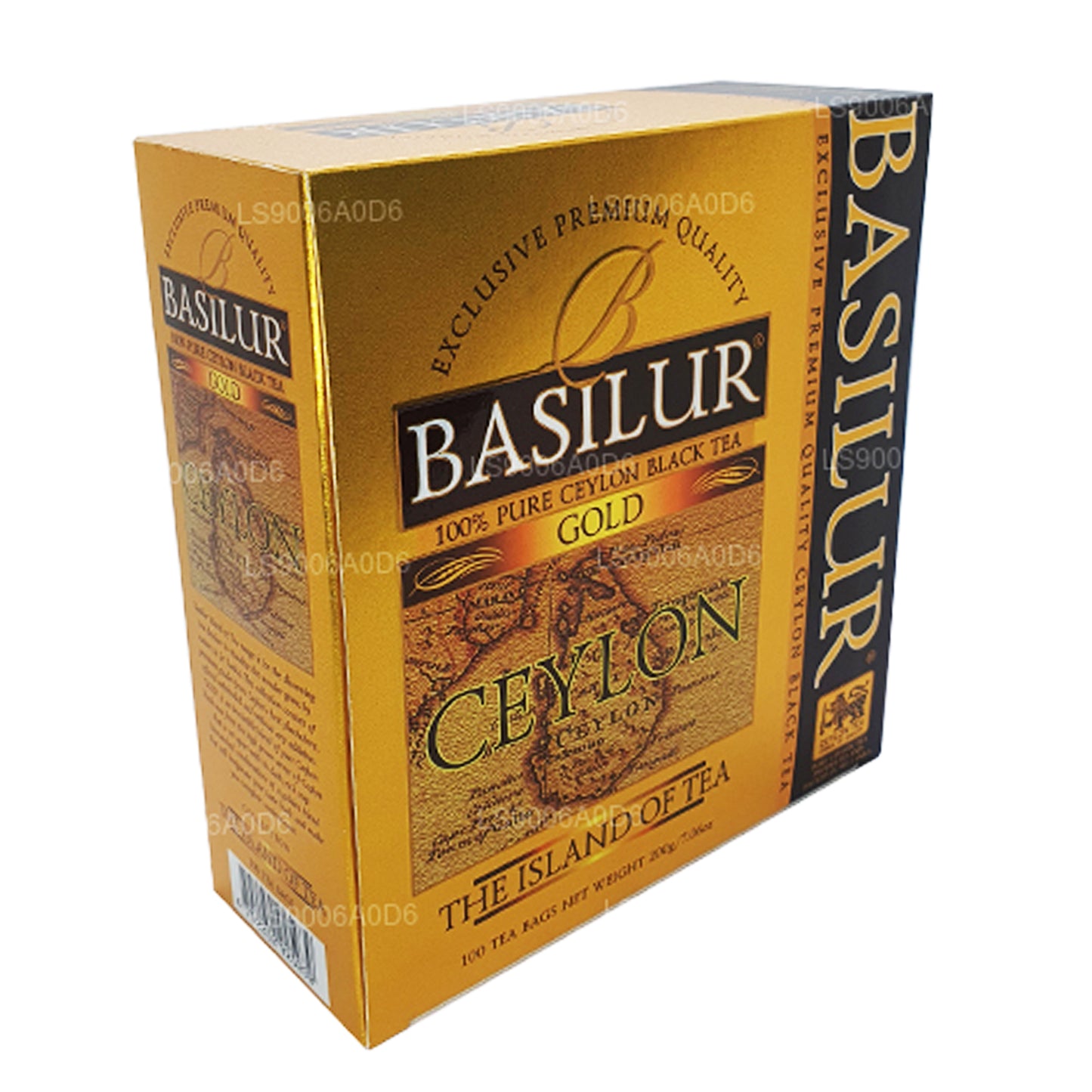 Basilur Island of Gold Exclusive Premium kvaliteediga Tseiloni must tee (200g) 100 teekotid