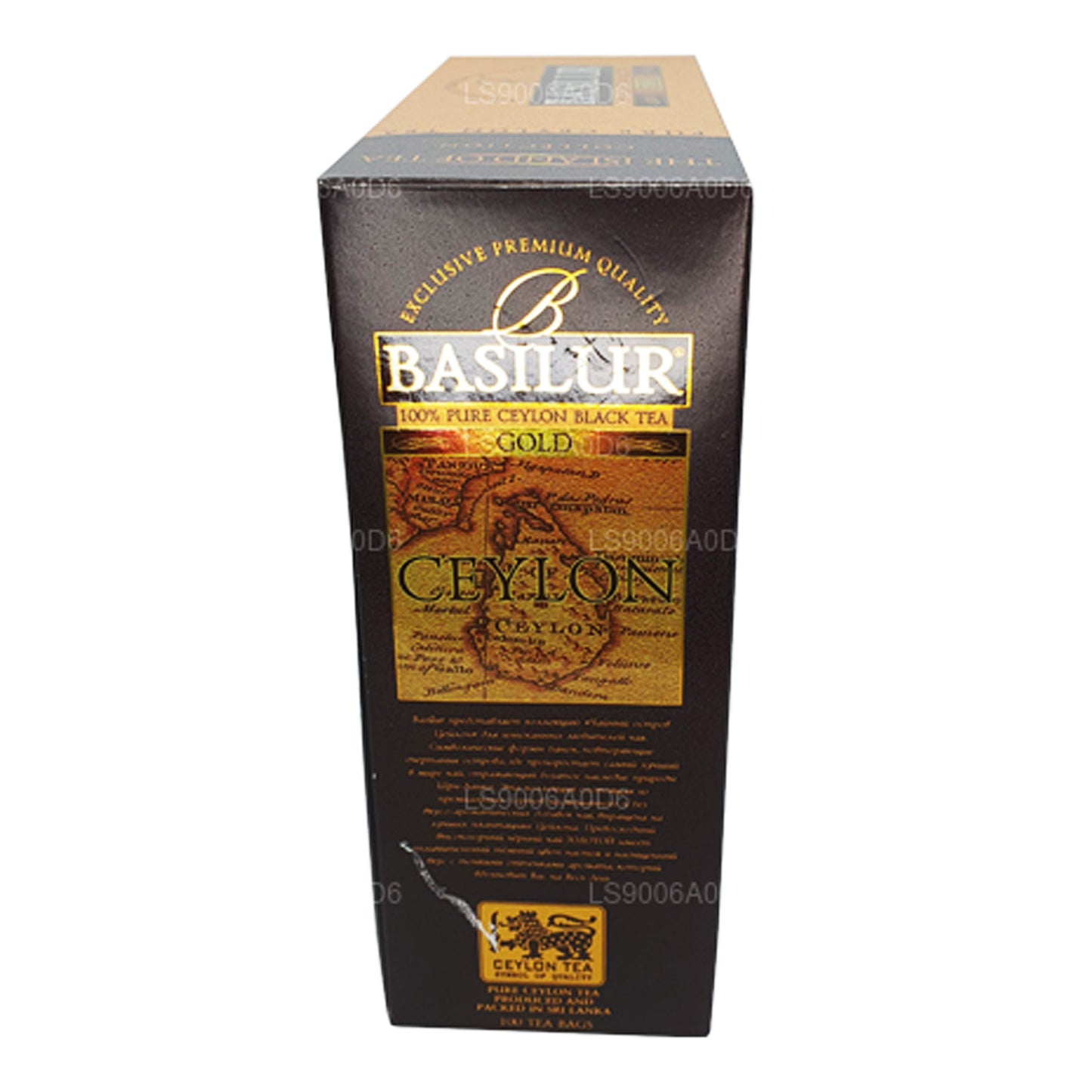 Basilur Island of Gold Exclusive Premium kvaliteediga Tseiloni must tee (200g) 100 teekotid