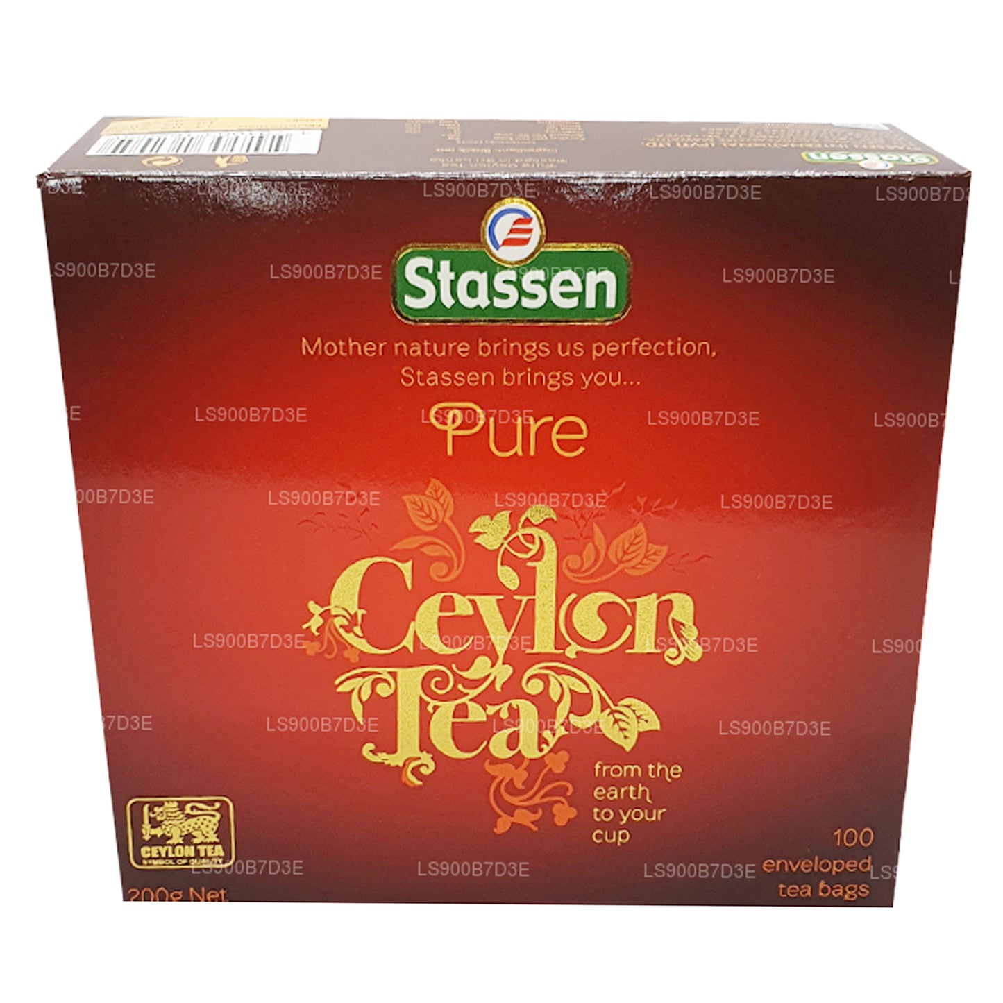 Stassen Pure Tseiloni must tee (200g) 100 teekotid