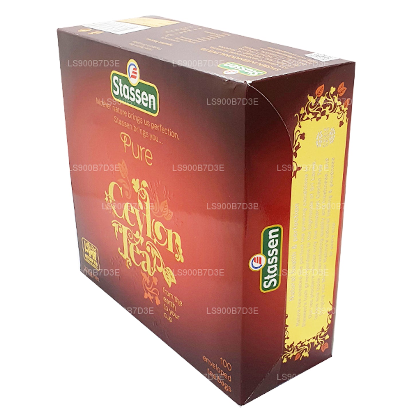 Stassen Pure Tseiloni must tee (200g) 100 teekotid