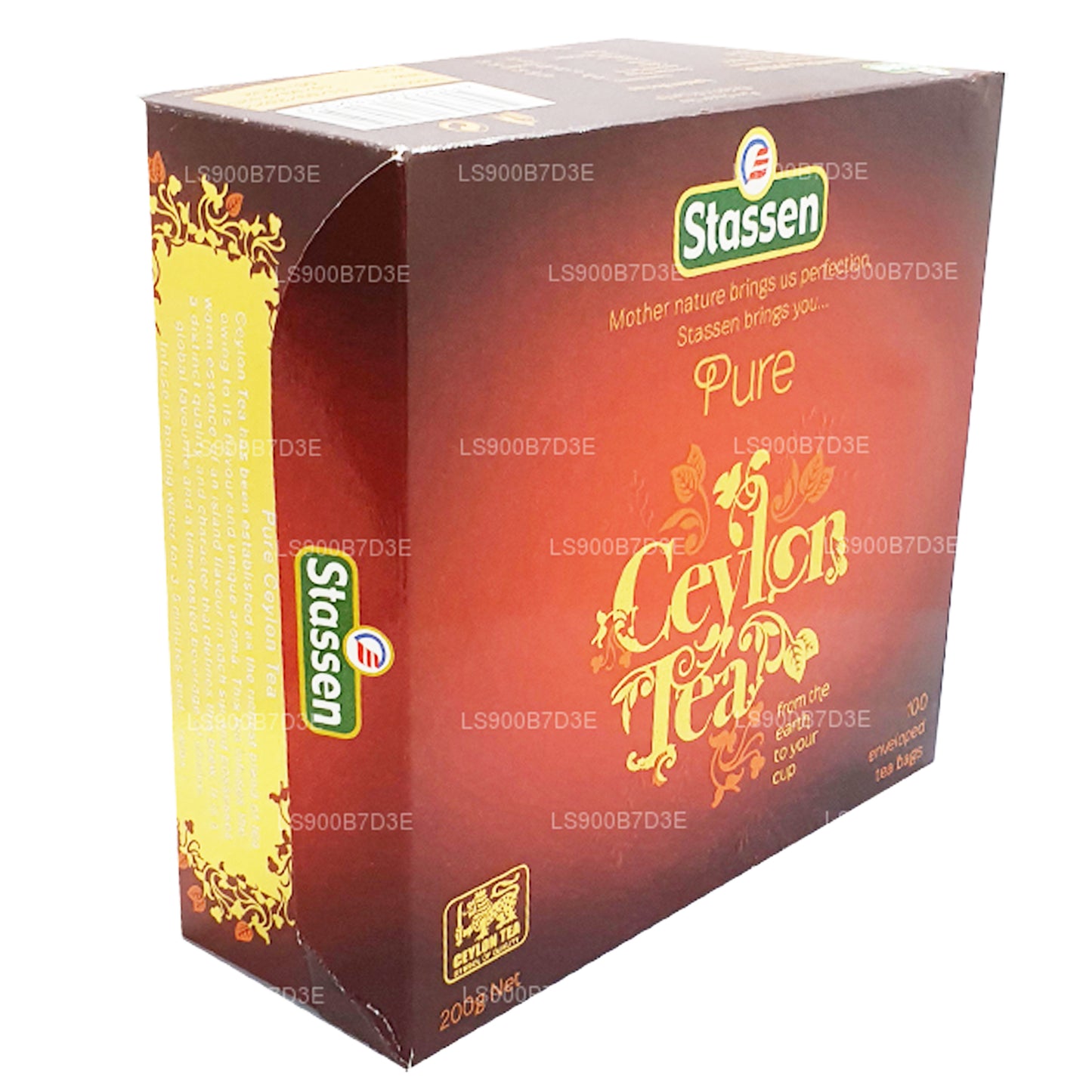 Stassen Pure Tseiloni must tee (200g) 100 teekotid