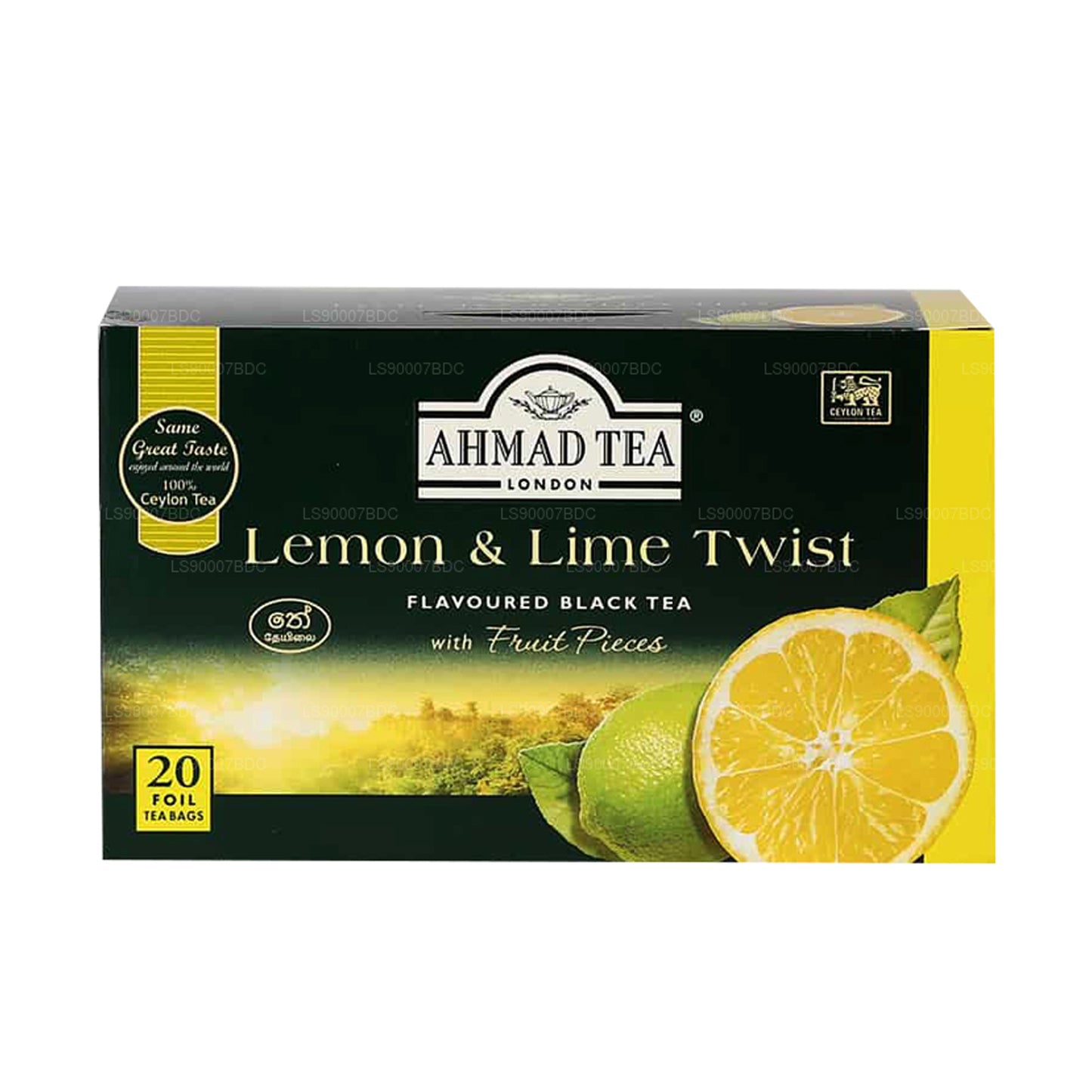 Ahmad Tea Lemon ja Lime 20 foolium tee kotid (40g)