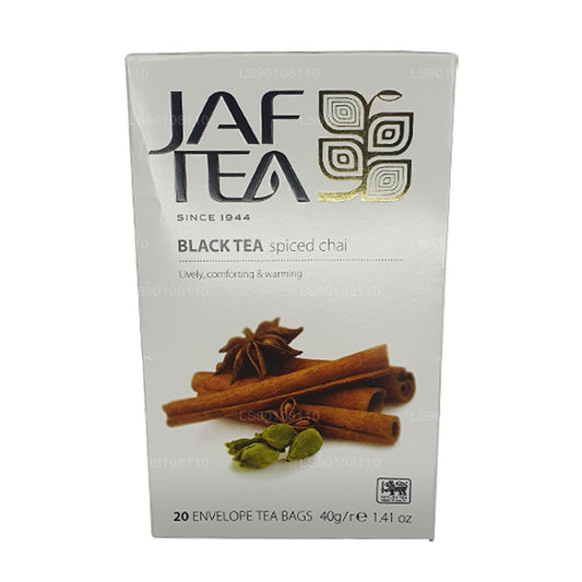 Jaf Tea Pure Spice kollektsioon must tee vürtsikas Chai (40g) 20 tee kotid