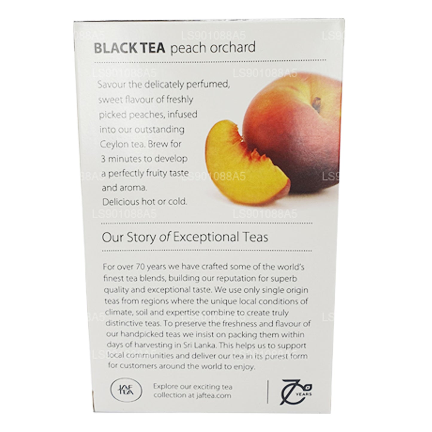 Jaf Tea Pure Fruit Collection Black Tea Peach Orchard (30g) 20 tee kotid