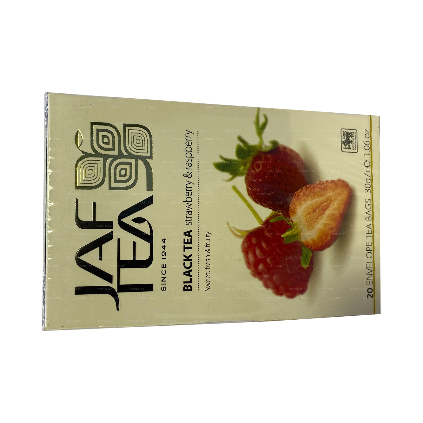 Jaf Tea Pure Fruit Collection Black Tea Maasika ja Vaarika (30g) 20 tee kotid