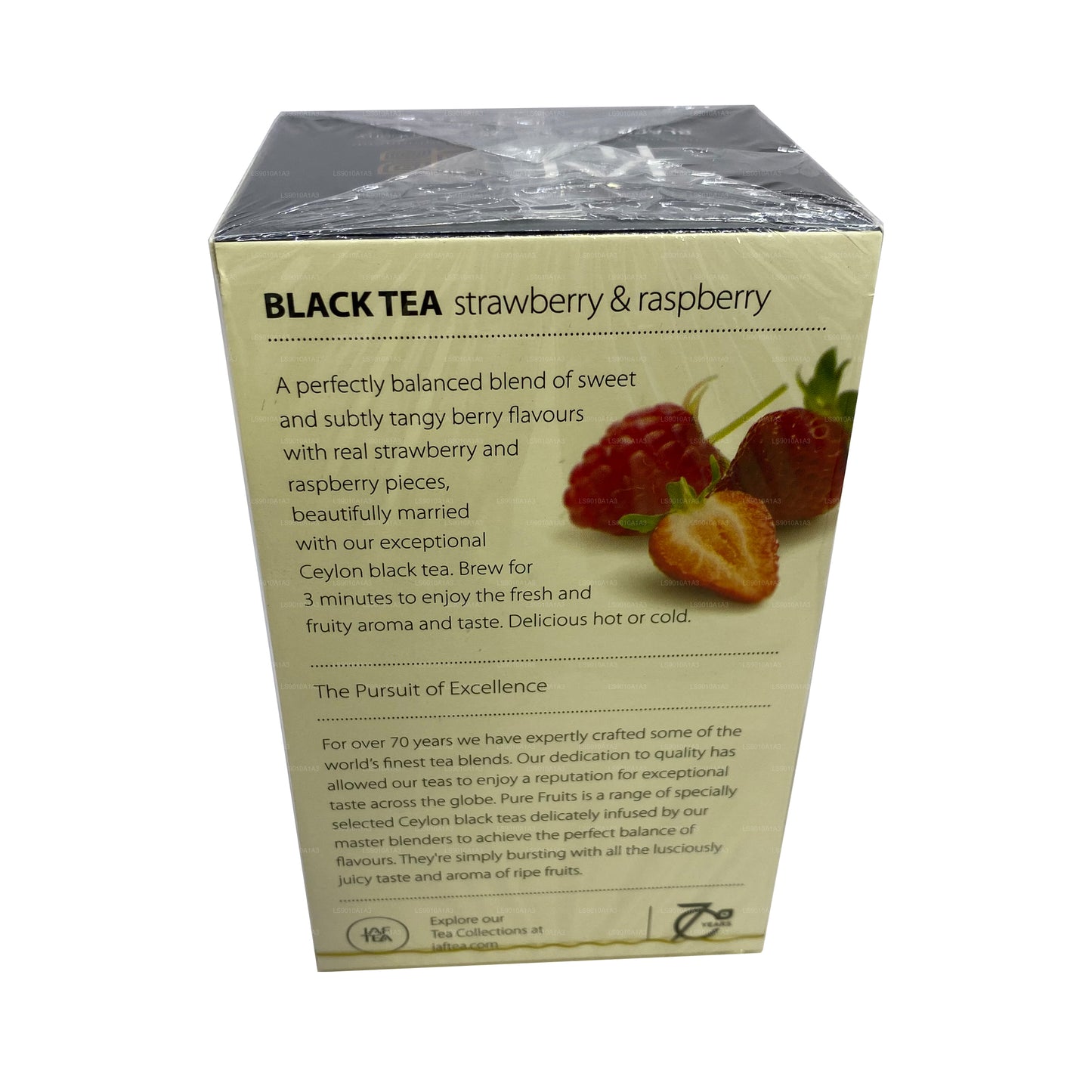 Jaf Tea Pure Fruit Collection Black Tea Maasika ja Vaarika (30g) 20 tee kotid