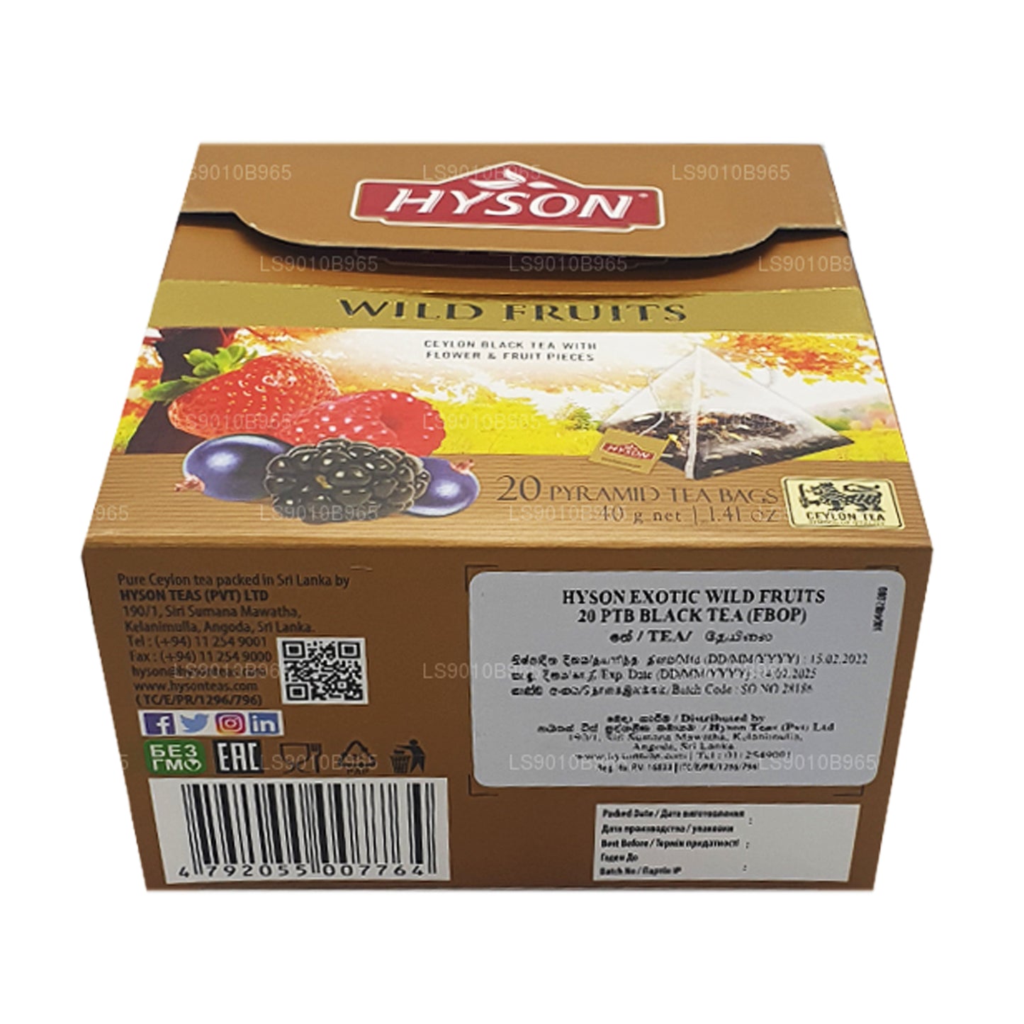 Hyson Wild Fruit (40g) 20 tee kotid