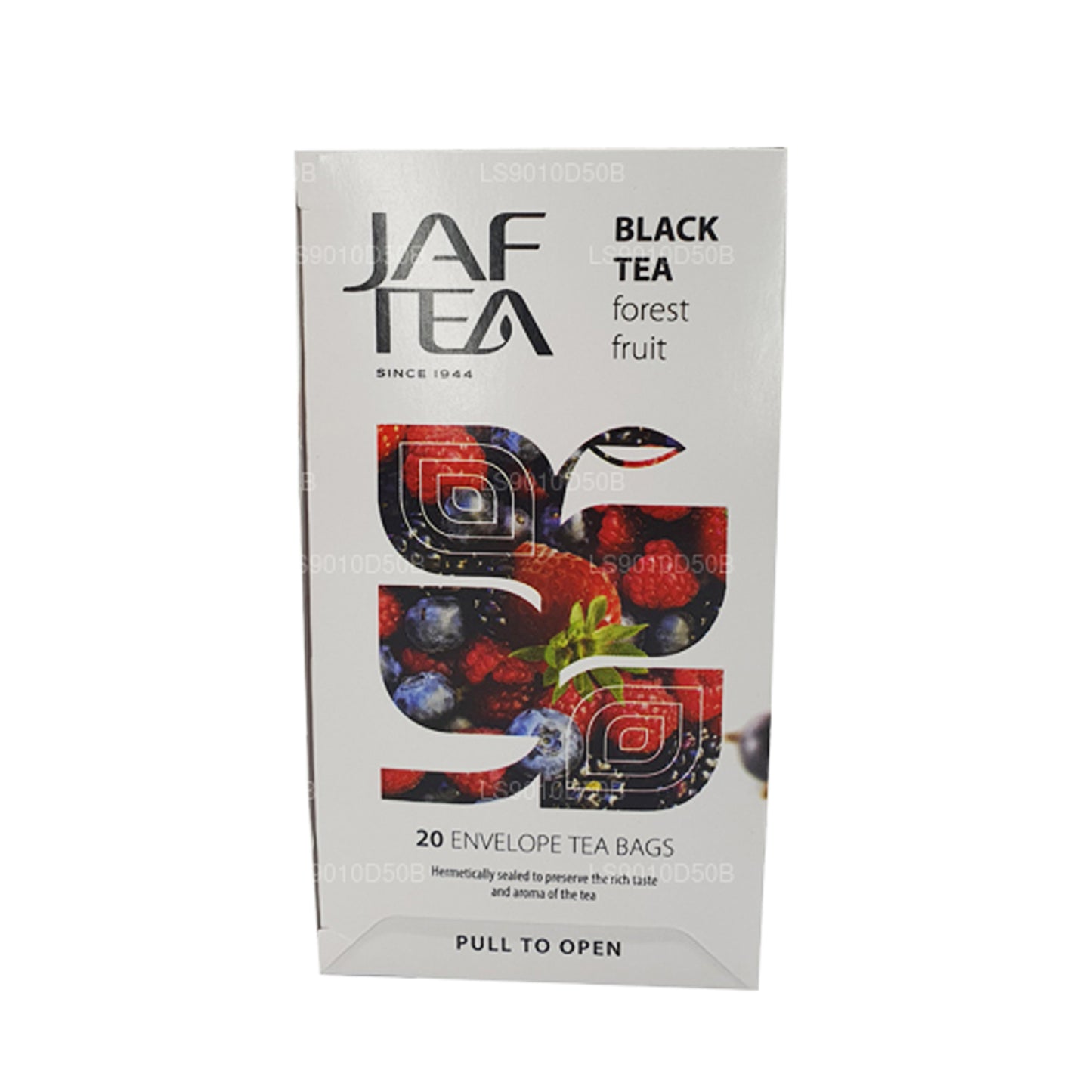 Jaf Tea Pure Fruits kollektsiooni Black Tea Forest Fruit (30g) 20 tee kotid