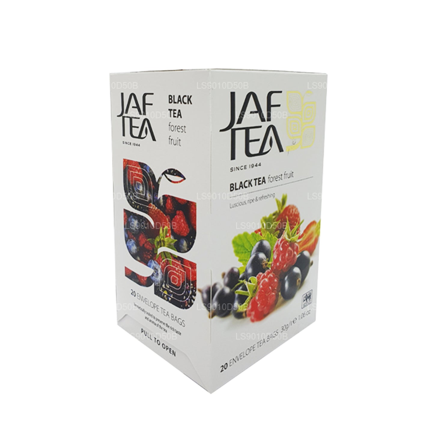 Jaf Tea Pure Fruits kollektsiooni Black Tea Forest Fruit (30g) 20 tee kotid