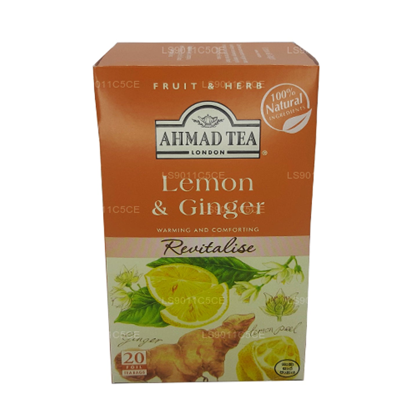 Ahmad Lemon & Ginger 20 Foolium Teekotid (40g)