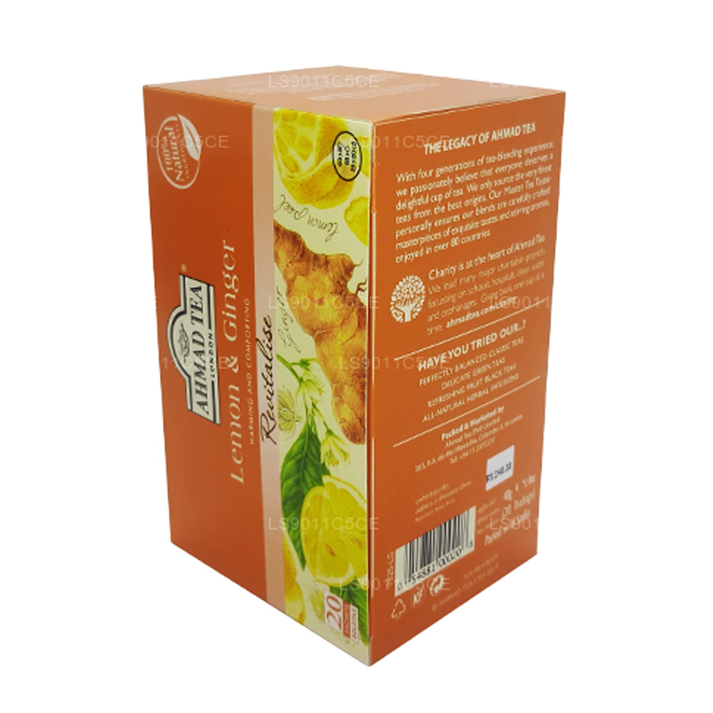 Ahmad Lemon & Ginger 20 Foolium Teekotid (40g)