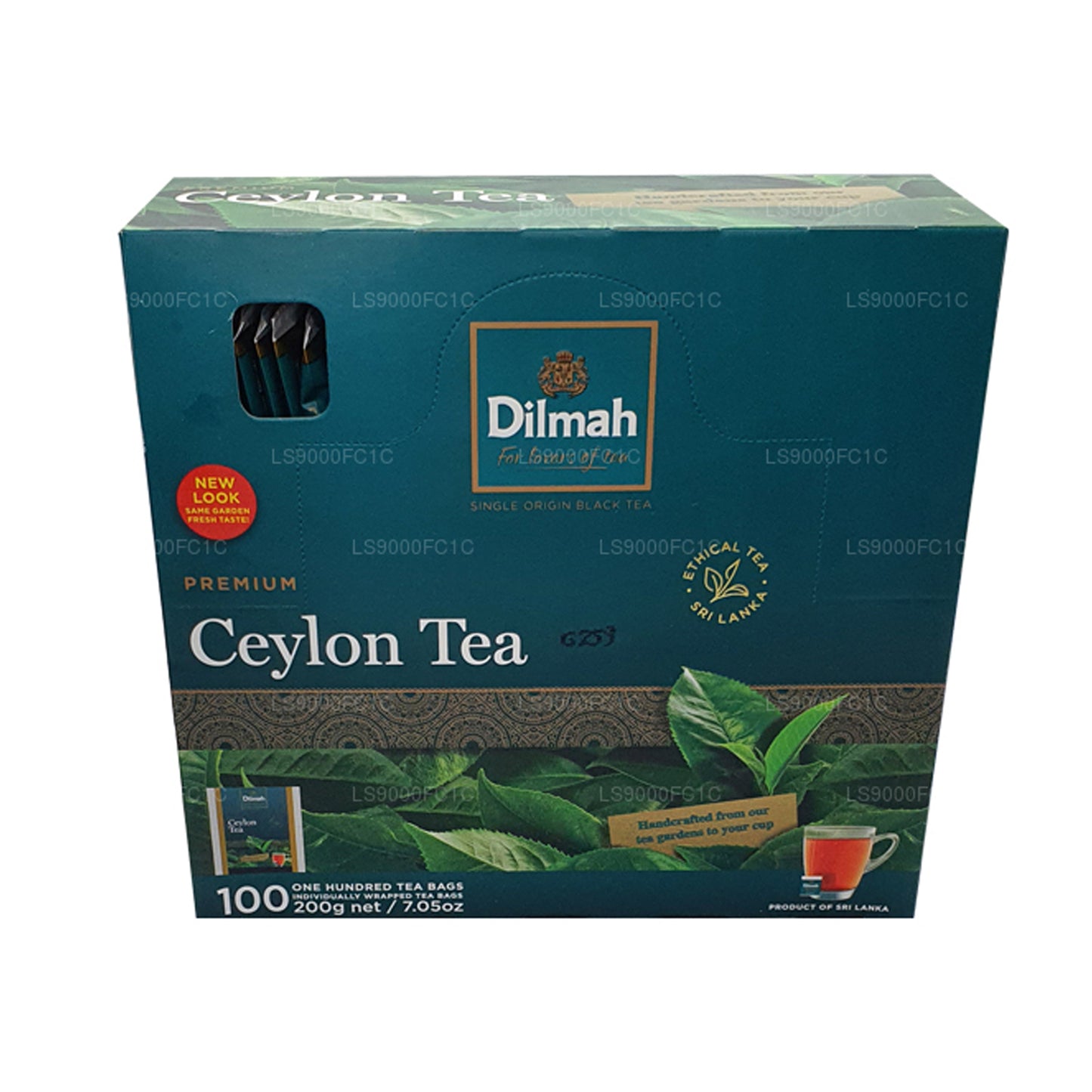 Dilmah Premium Tseiloni tee, individuaalselt pakitud 100 teekotti (200g)