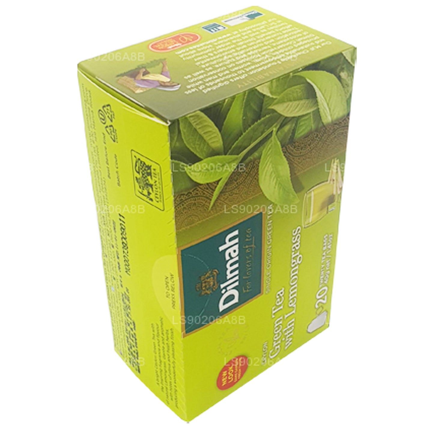 Dilmah Pure Tseiloni roheline tee sidrunheina teega (40g) 20 teekotti