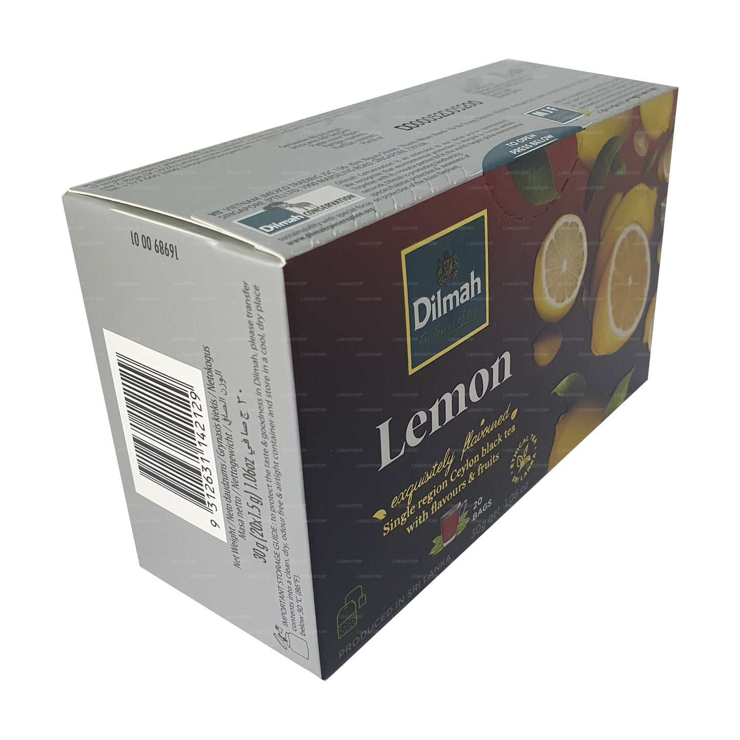 Dilmah Sidrunimaitseline tee (30g) 20 teekotti