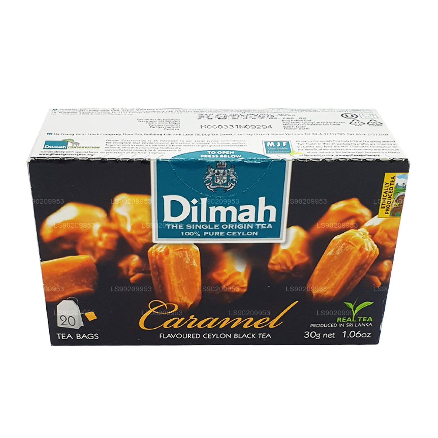 Dilmah karamelli maitsestatud tee (40g) 20 teekotti