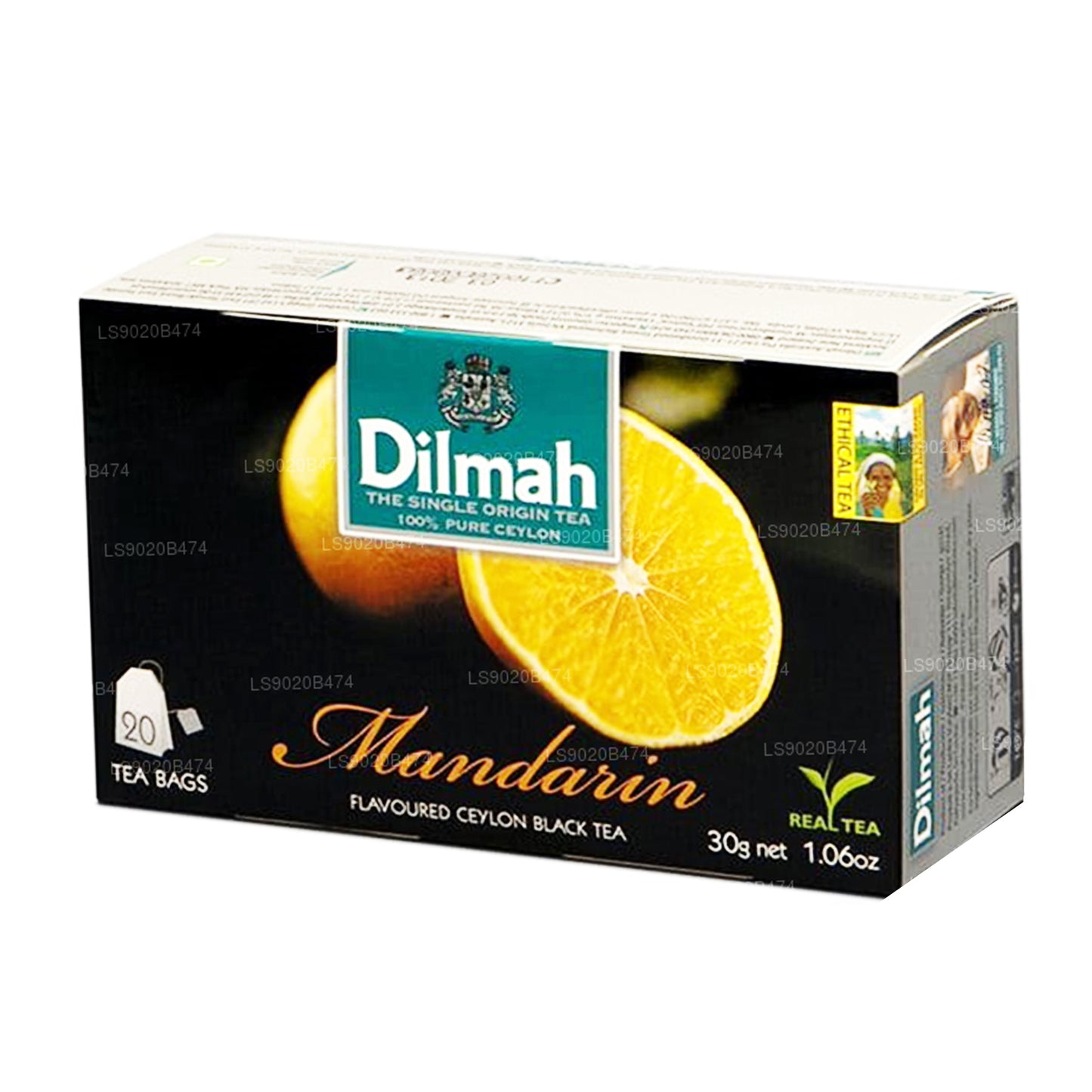 Dilmah Mandariini maitsestatud tee (30g) 20 teekotti