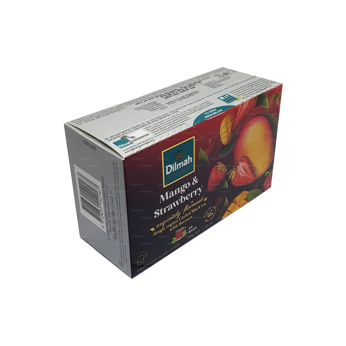 Dilmah Mango ja maasikamaitseline tee (30g) 20 teekotti