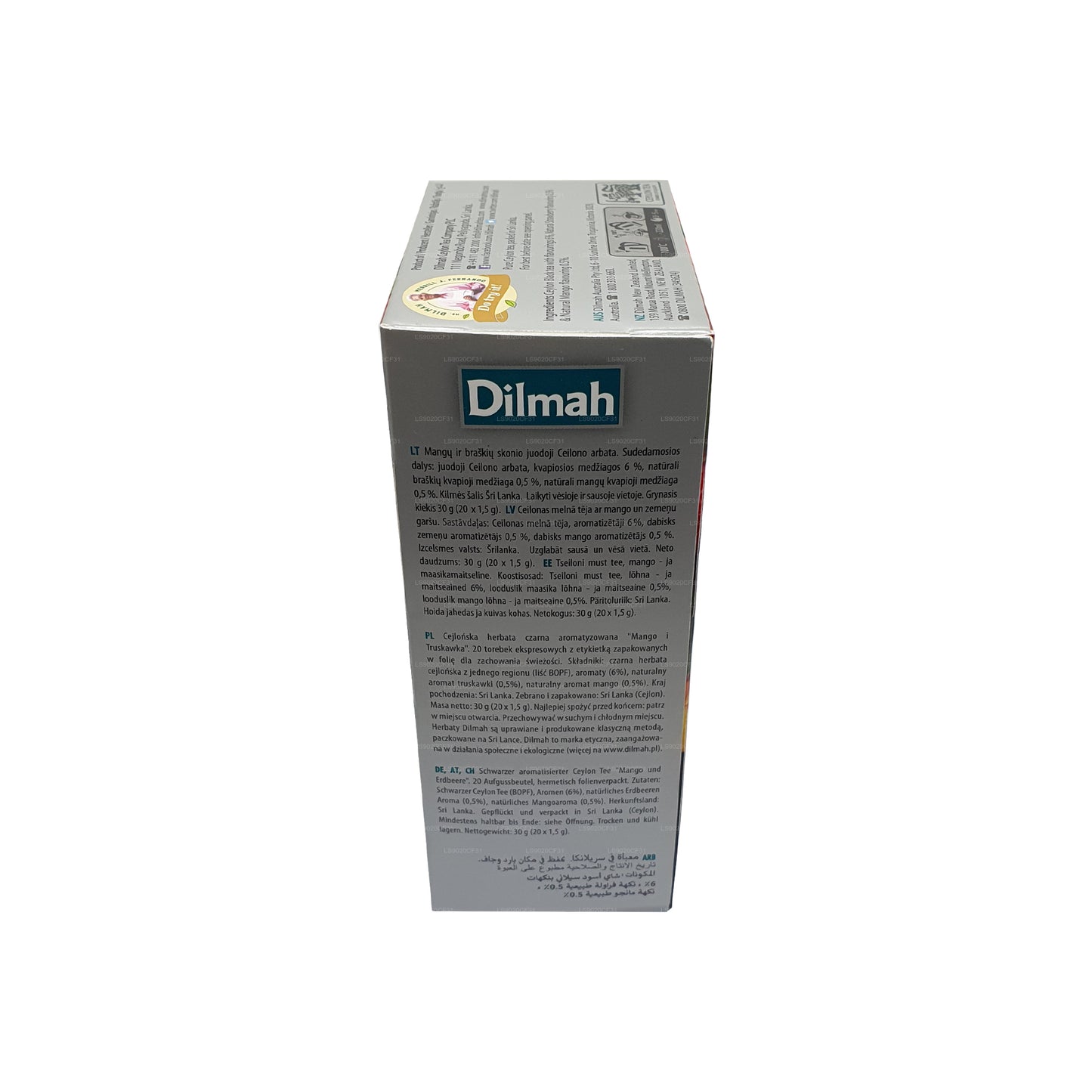 Dilmah Mango ja maasikamaitseline tee (30g) 20 teekotti