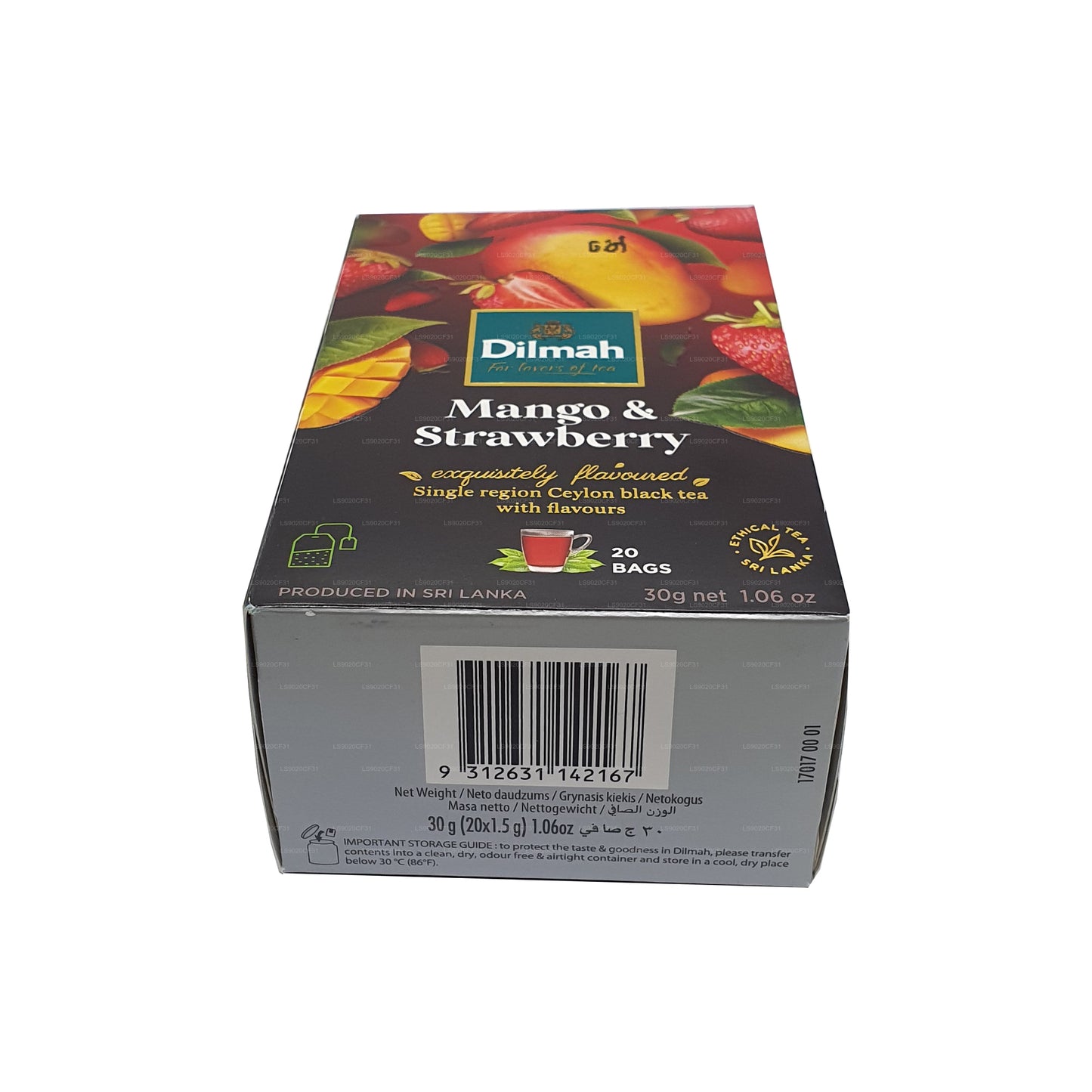 Dilmah Mango ja maasikamaitseline tee (30g) 20 teekotti