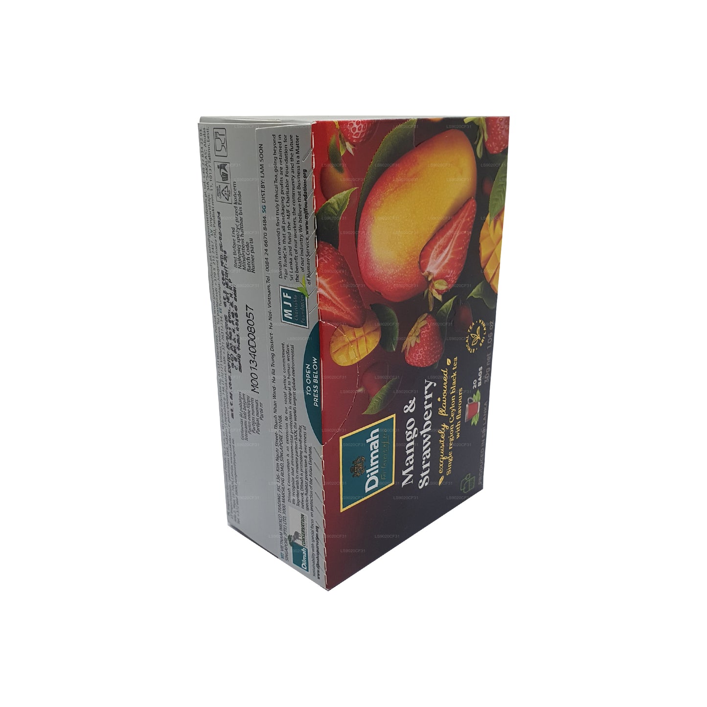 Dilmah Mango ja maasikamaitseline tee (30g) 20 teekotti