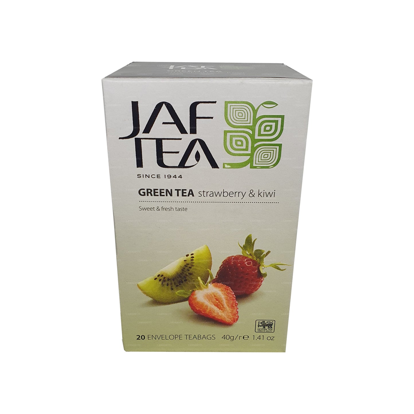 Jaf Tea Pure Green Collection Roheline Tee Maasika ja Kiivi (40g) 20 tee kotid