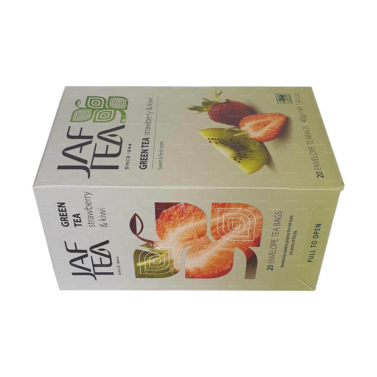 Jaf Tea Pure Green Collection Roheline Tee Maasika ja Kiivi (40g) 20 tee kotid