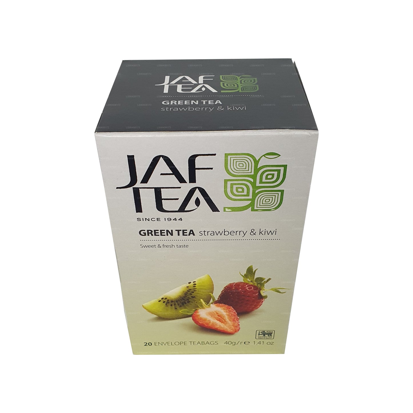 Jaf Tea Pure Green Collection Roheline Tee Maasika ja Kiivi (40g) 20 tee kotid