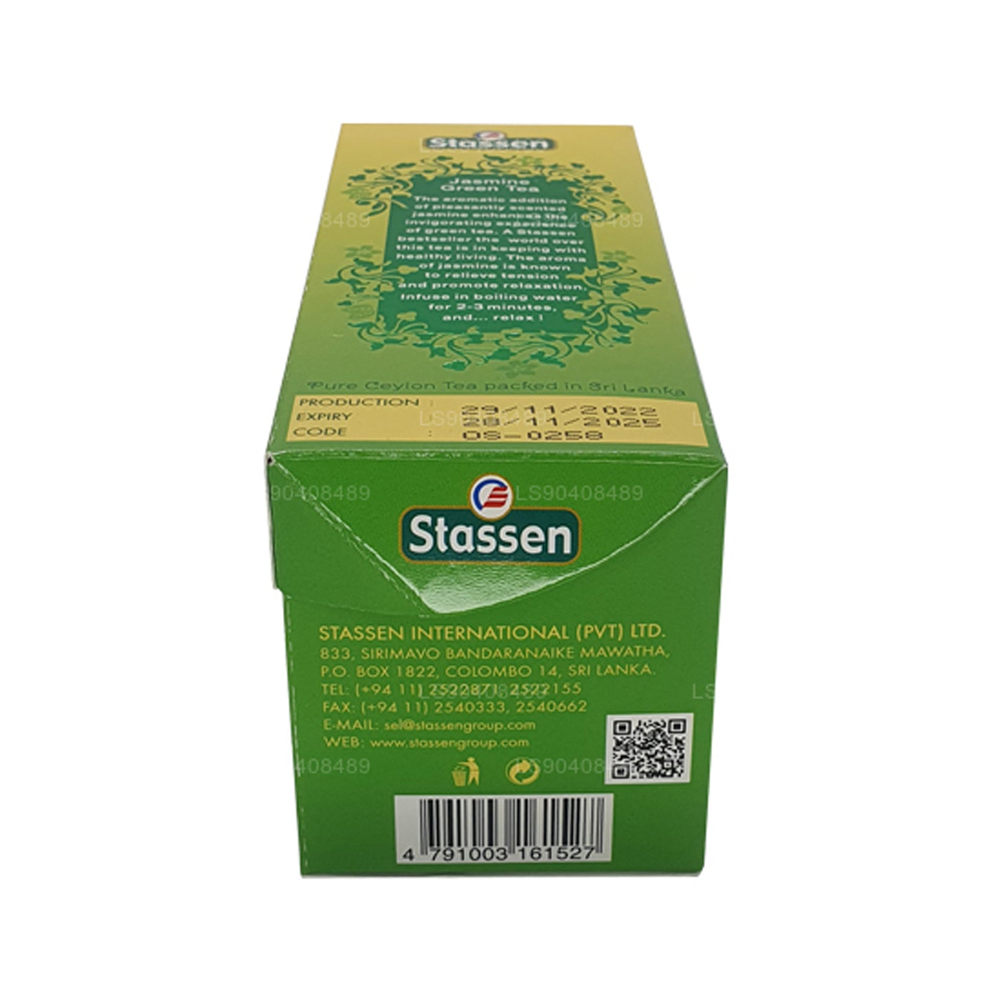 Stassen Jasmine Roheline Tee (37,5g) 25 tee kotid