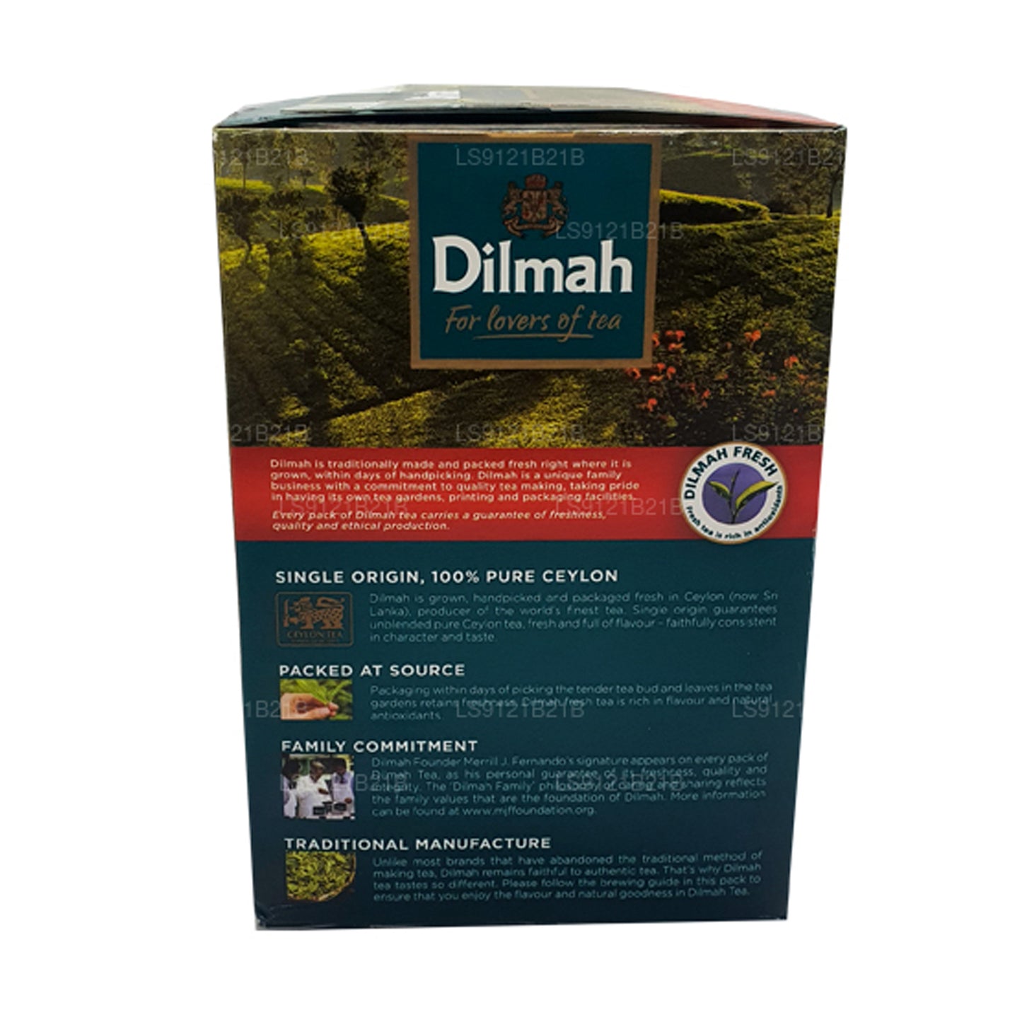 Dilmah Premium Tseiloni lehttee (125g)
