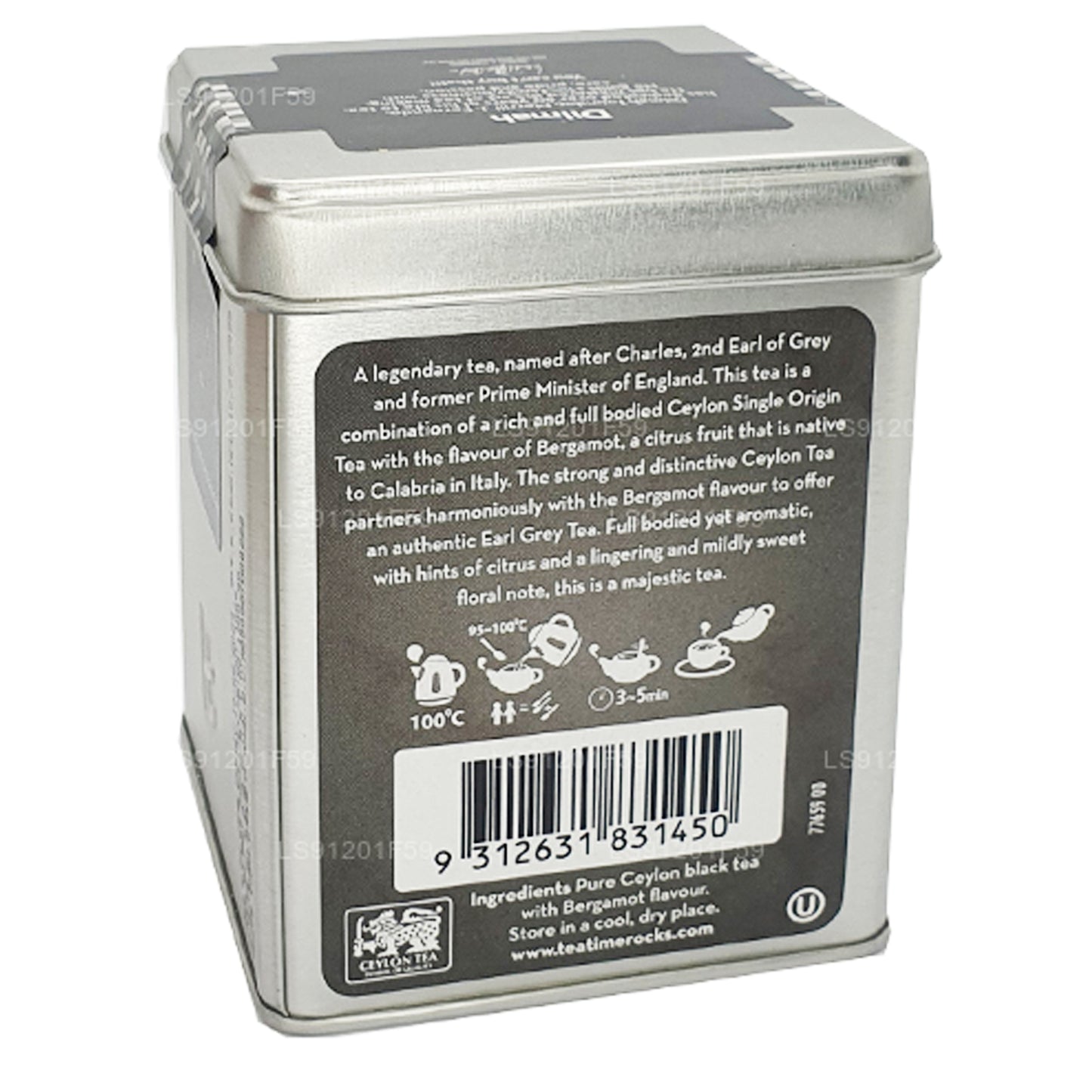 Dilmah T-seeria originaal Earl Grey Lahtine Tea (100g)