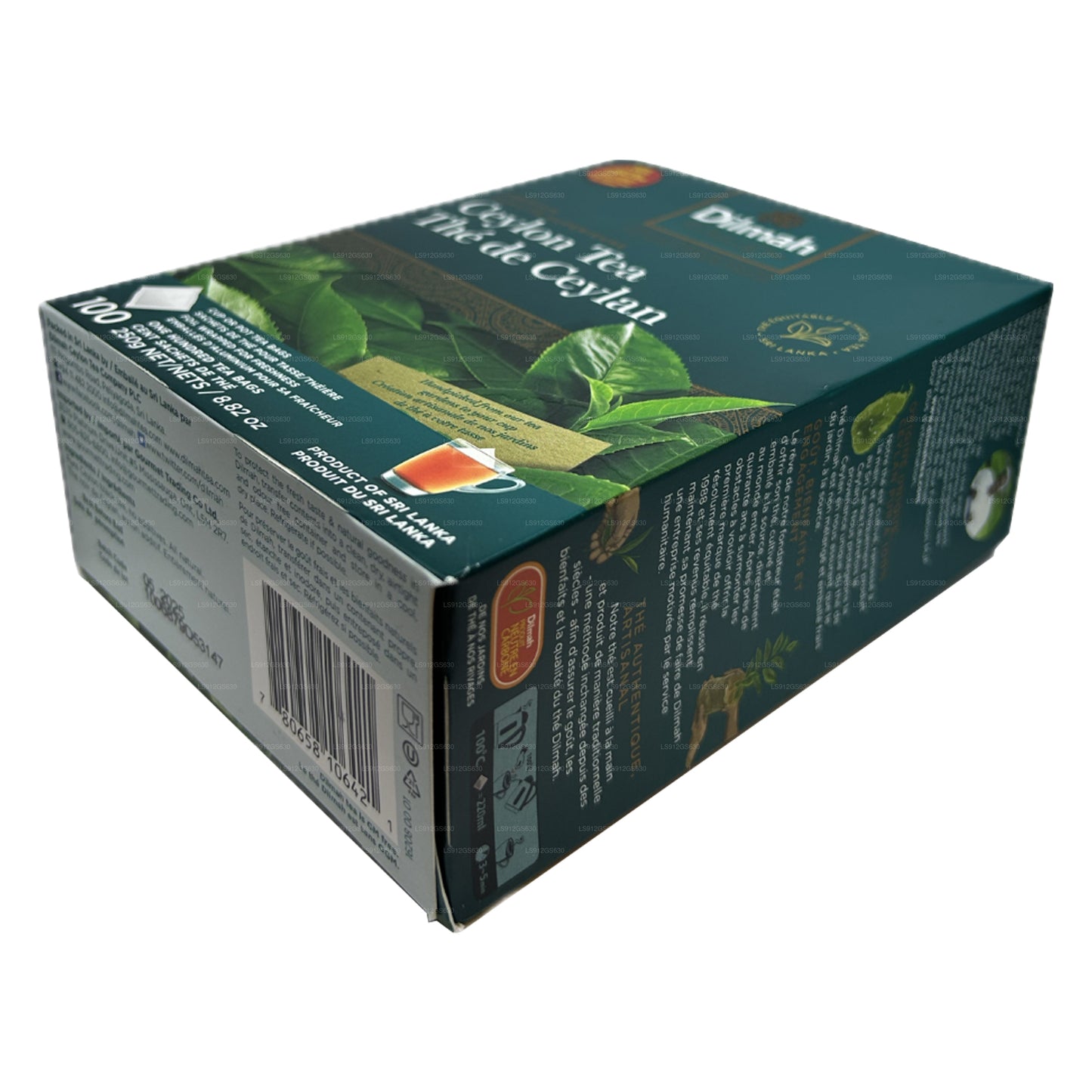 Dilmah Premium Tseiloni tee (250g) 100 tagless teekotti