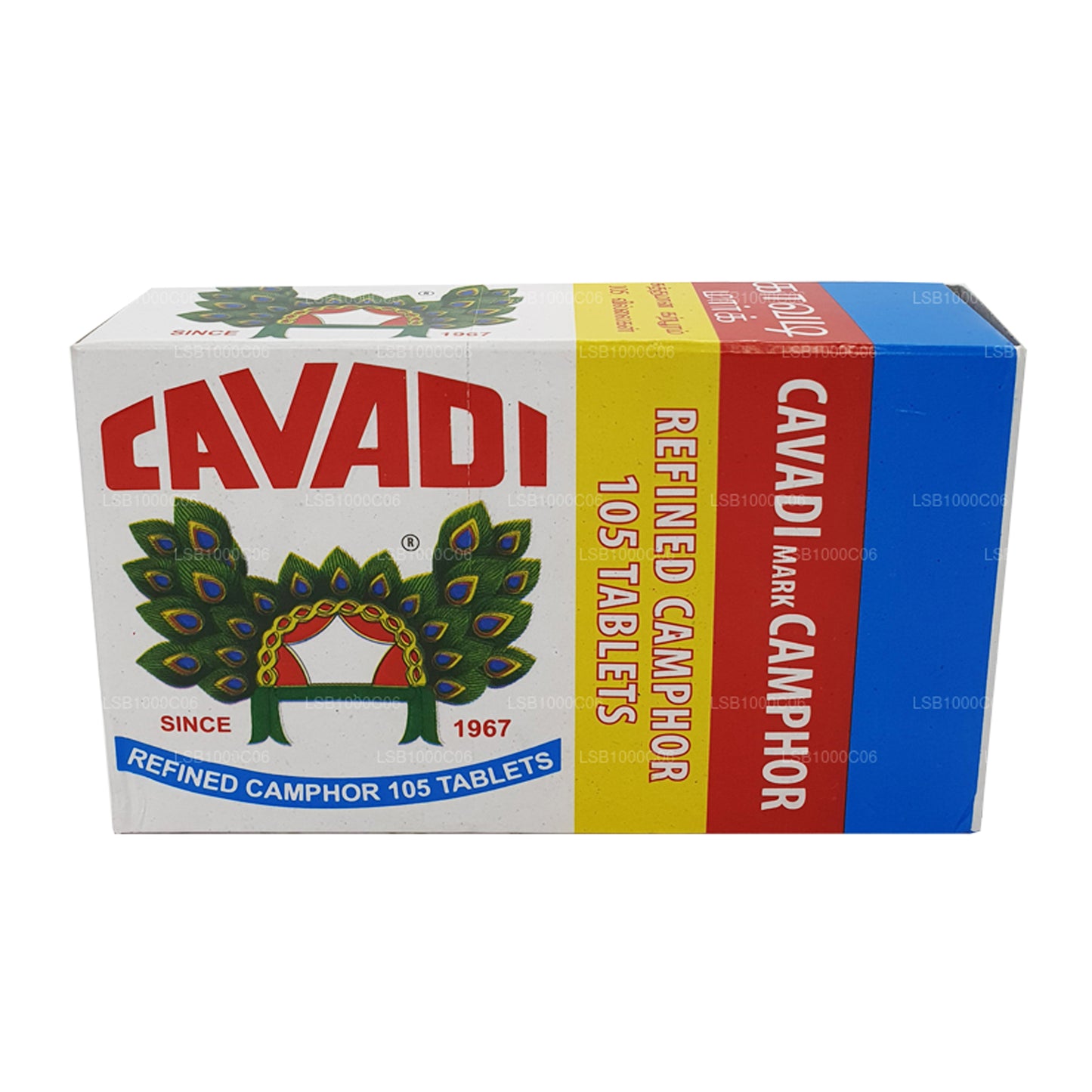 Cavadi Mark Camphor Rafineeritud Camphor 105 tabletid