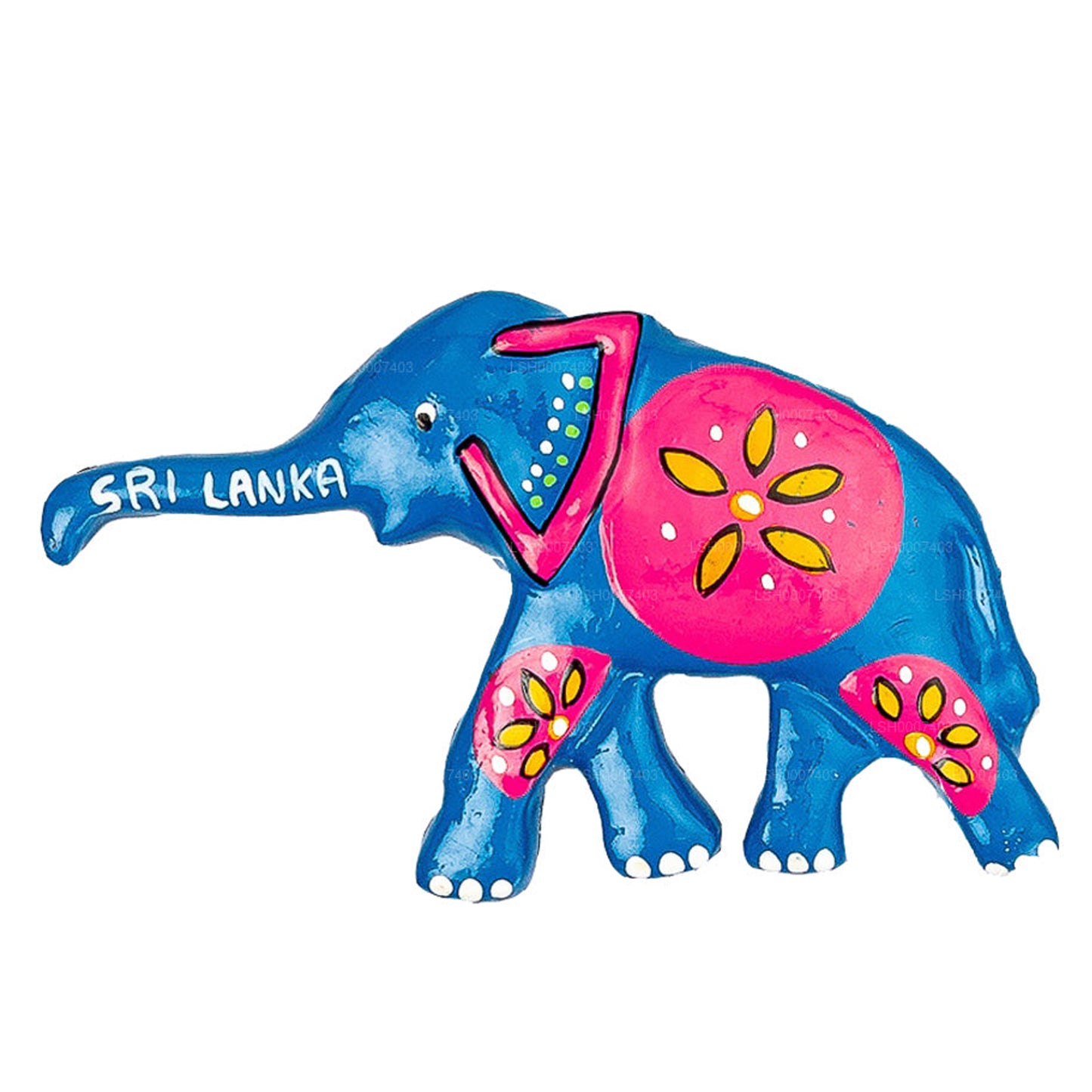 Sri Lanka Blue Elephant Theme Külmik Magnet