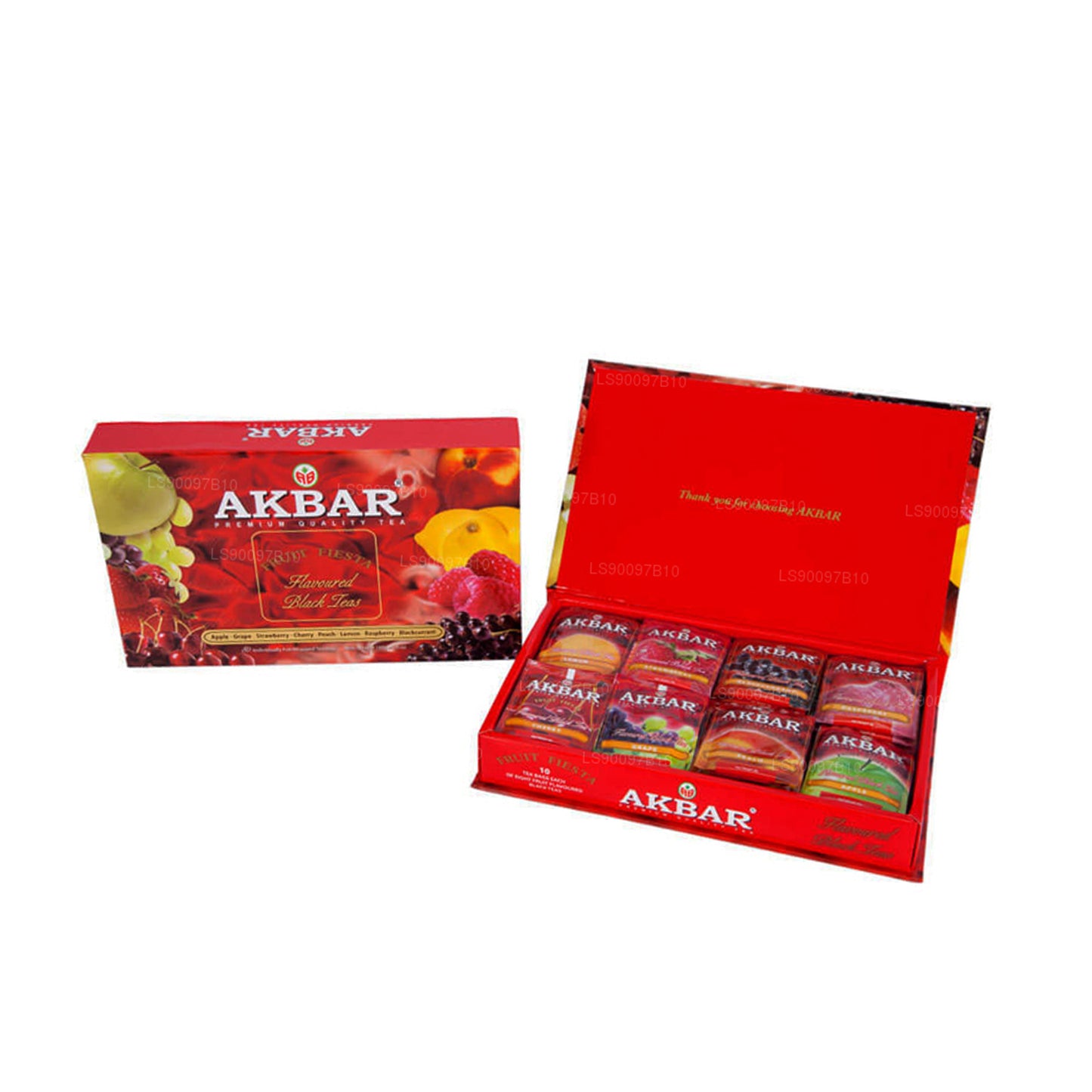 Akbar Fruit Fiesta maitsestatud musta tee kinkekarp 80 teekott (160g)