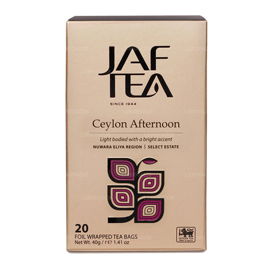 Jaf Tea Classic Gold kollektsiooni Tseiloni pärastlõunane foolium Envelop tee kotid (40g)