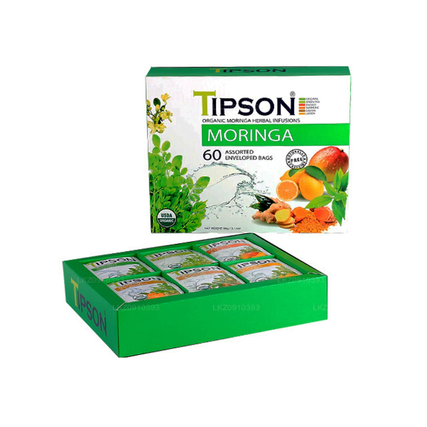 Tipson Tee Orgaaniline Moringa Erinevad (90g)