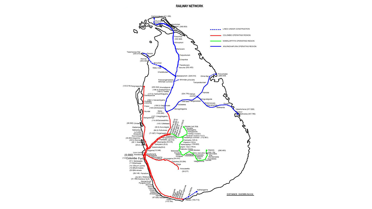 Colombo Badulla rongisõit (rong nr: 1005 „Podi Menike”)