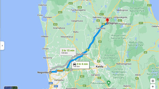 Negombo City to Sigiriya City Private Transfer